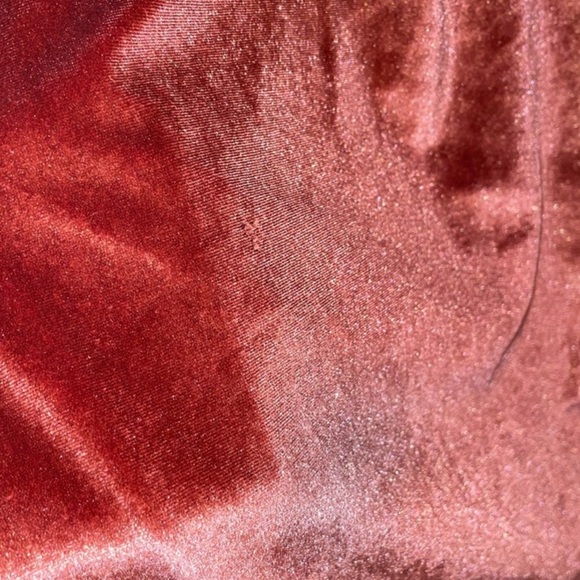 NWT BISHOP & YOUNG Velvet High Neck Mini Dress in Rose Gold - Picture 7 of 12